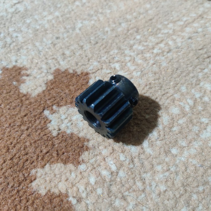 

Piniom gear 15T gear lebar 15mm hole lubang 12 mm star