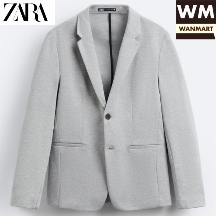 ZARA Men Blazer Jas Pria Lengan Panjang Gray