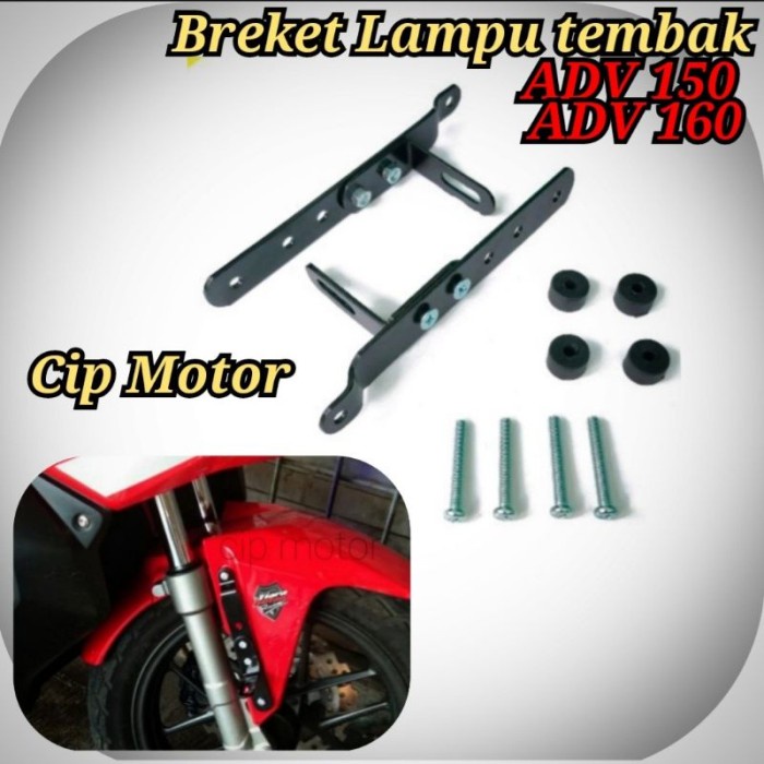 breket lampu tembak adv 160 dudukan lampu tembak spakbor adv 160 150 kuwaru.seller