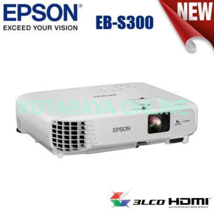 PROJECTOR EPSON EB S300 ANSI LUMENS 3000 PROYEKTOR HDMI 3LCD