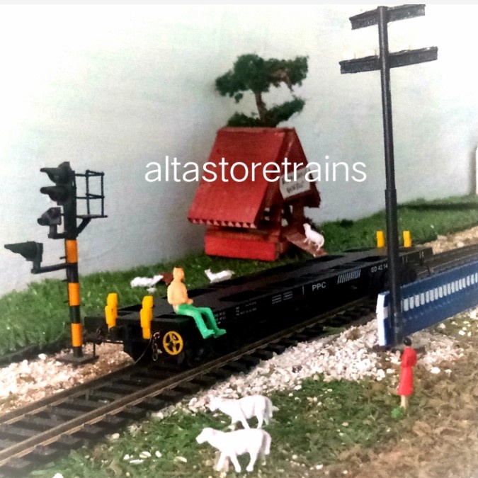 ✅COD Miniatur Kereta Api Gerbong Datar Diskon