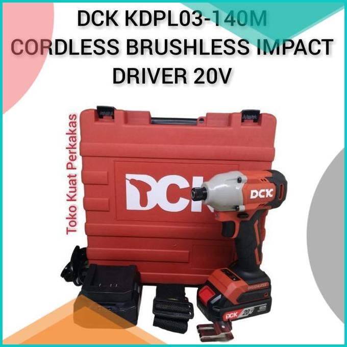 Cordless Brushless Impact Driver 20v DCK obeng batere KDPL03-14DM 20J
