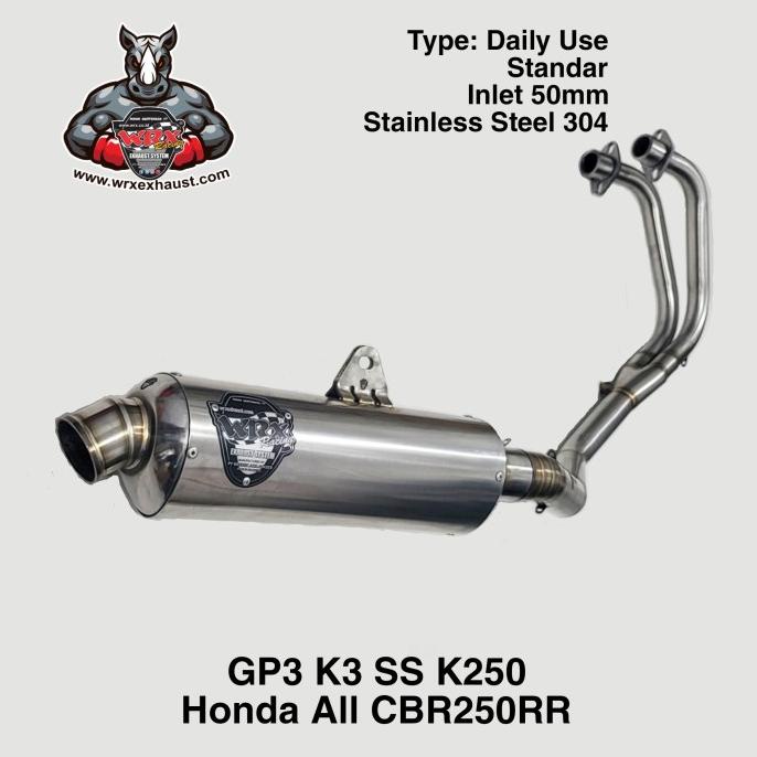 Knalpot WRX GP3 SS K250 CBR250RR