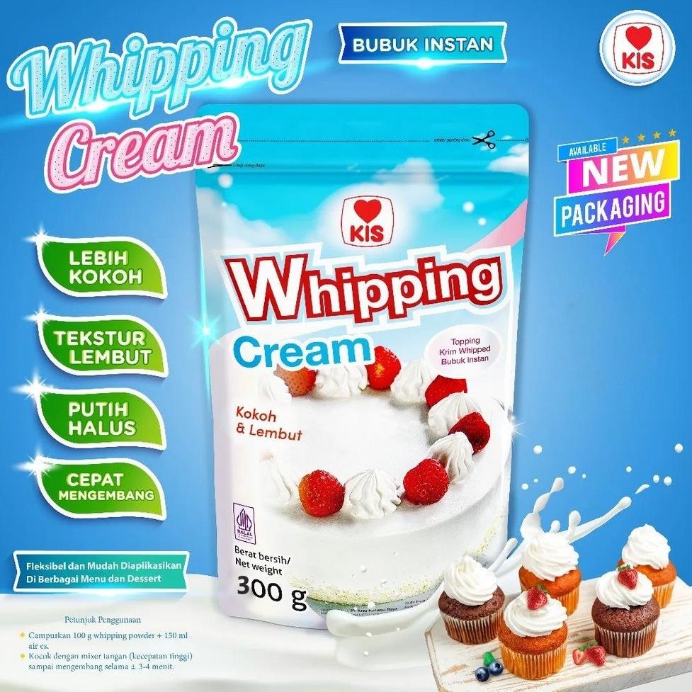 

TERBAIK KIS WHIPPING CREAM POWDER 300GR WHIP CREAM BUBUK TETAP TRENDING DI SHOPEE