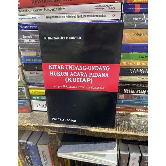 Original Kitab Undang undang hukum acara pidana (KUHAP) by M Karjadi Dan R Soesilo COD