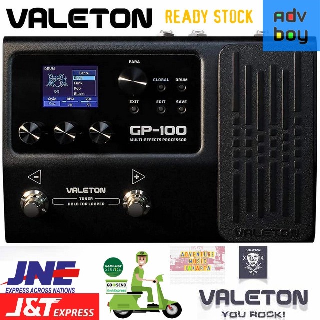 Promo Valeton Gp100 Multi Effects Processor Pedal Efek Gitar Valeton Gp 100