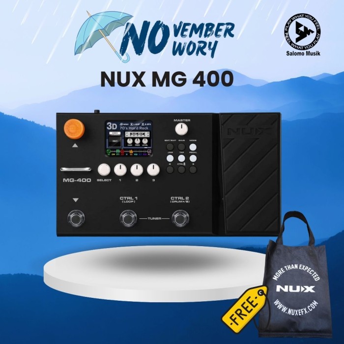 Promo Multi Efek Gitar Bass Nux Mg400 Modelling