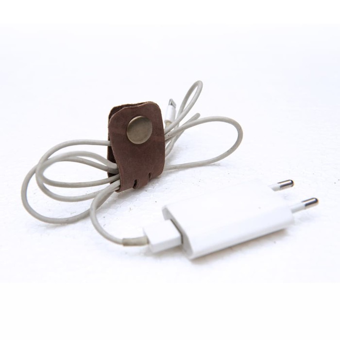 

Promo Cable Organizer Clip Holder Strap Leather (4 Pc)