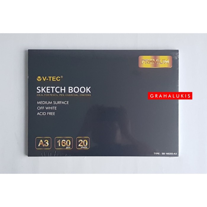 

Promo V-Tec Sketchbook A3 Acid Free 160Gsm Terbaru