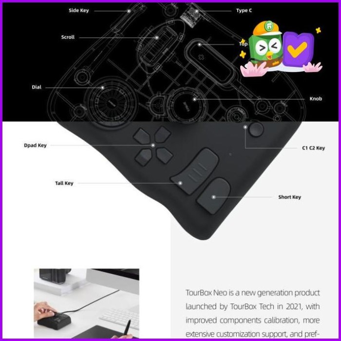 Promo Tourbox Neo Creative Photo And Video Editing Console Original Original