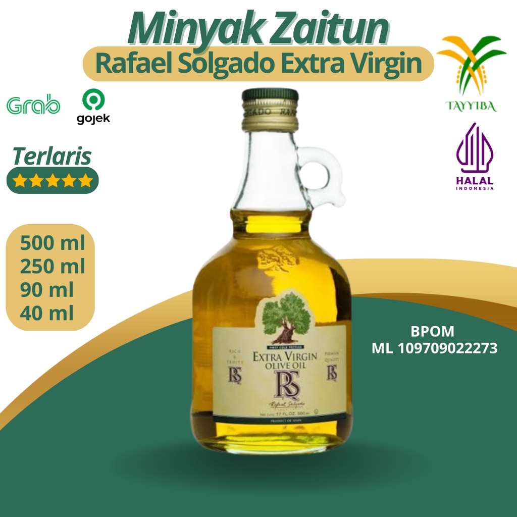 

Minyak Zaitun Rafael Salgado – Olive Oil Extra Virgin Murni Pure Original (40ml, 90ml, 175ml, 250ml, 500 ml)