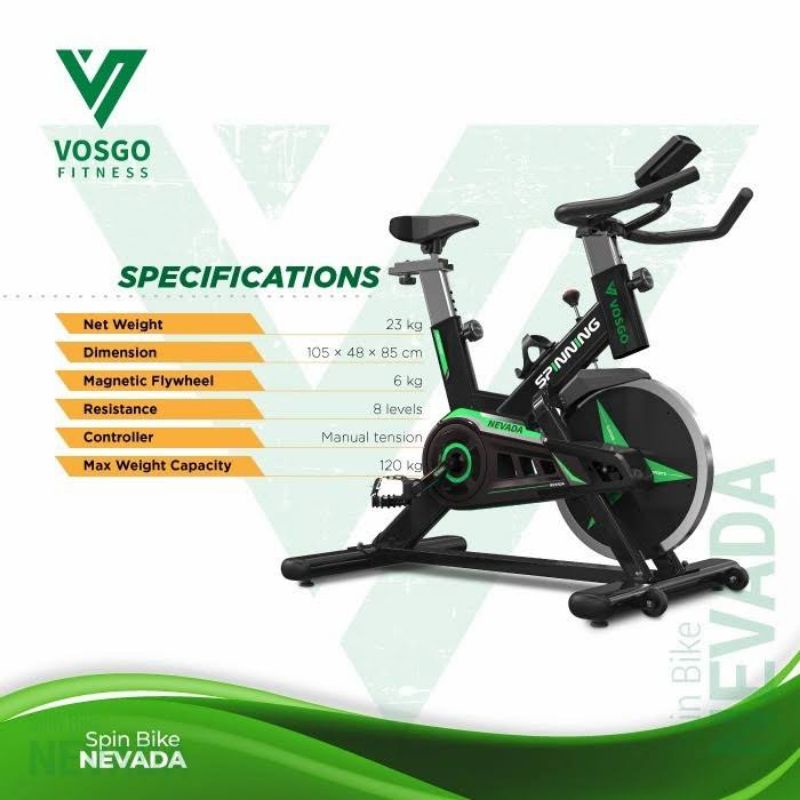 Sepeda Statis Fitness Vosgo Nevada