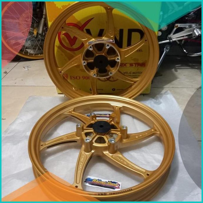 Termurah pelk Racing ninja RR copy OZ VND Racing tipe SIX STAR GOLD 2