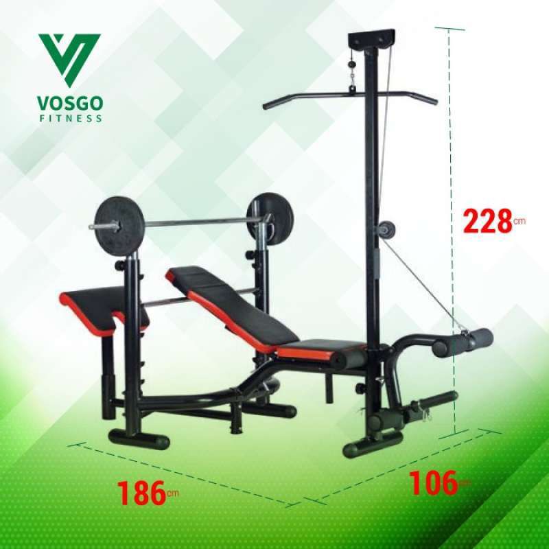 Alat Fitness Vosgo Bench Press Semi Komersil