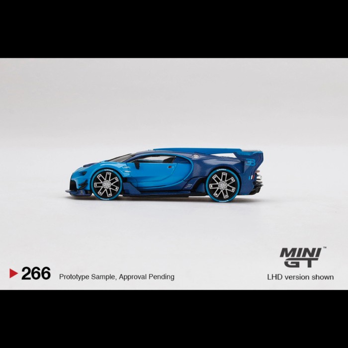 PROMO MINI GT MINIGT 266 BUGATTI VISION GRAN TURISMO LIGHT BLUE TERMURAH