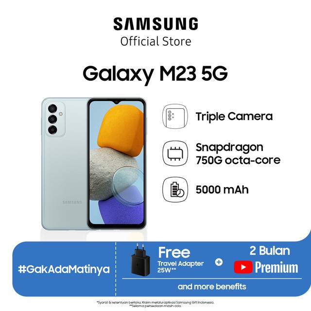 Foto Samsung Galaxy M23 5G 6/128GB - Light Blue