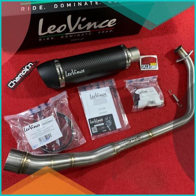 Knalpot Leovince GP Corsa Carbon Evo Long Italy Yamaha XSR 155 XSR155