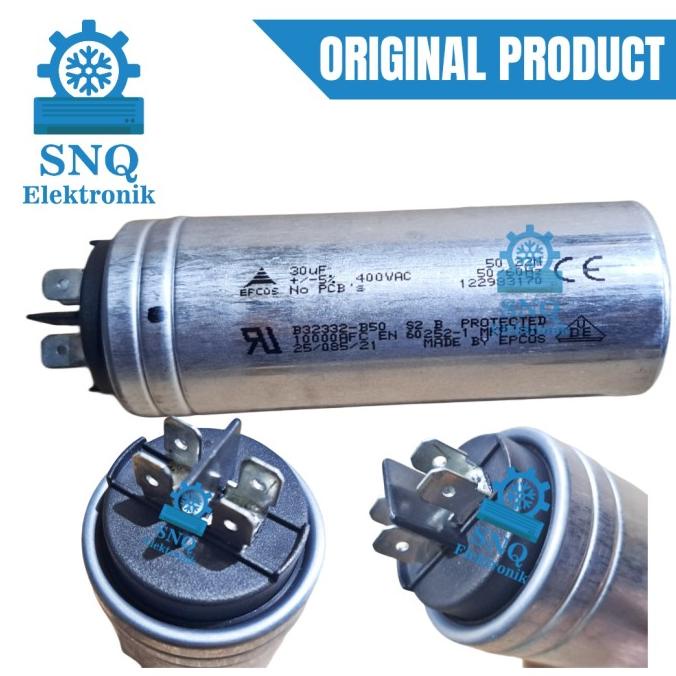 Kapasitor Ac Panasonic 1 Pk Original 30 Uf/Capasitor Ori Ac Panasonic