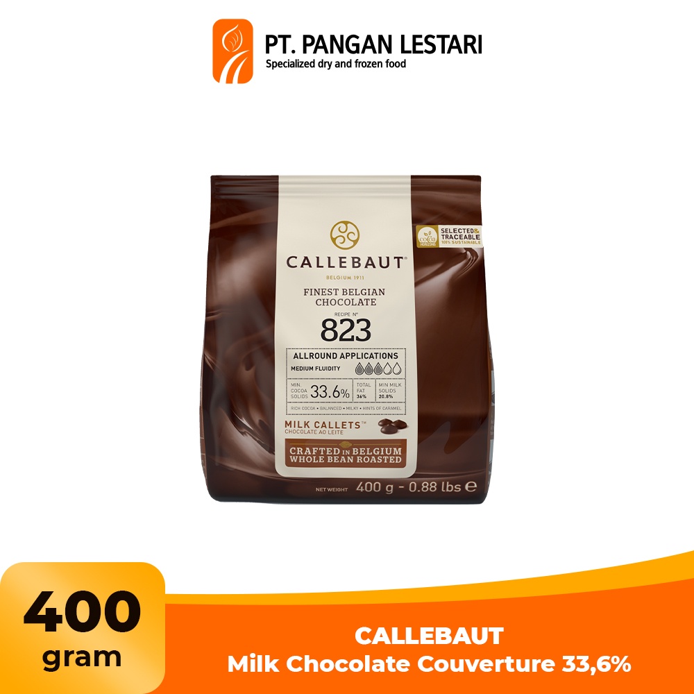 

CALLEBAUT 823 Milk Chocolate Couverture 33,6% 400 gr