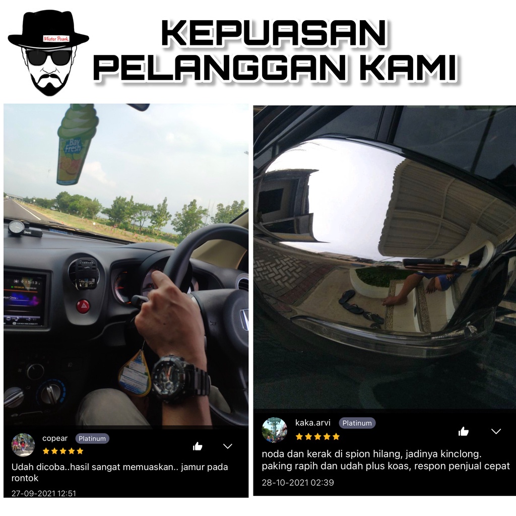 Mr Poank Cairan Pembersih Jamur Kaca Dan Body Mobil Terbaik Paling Ampuh Garansi Efek Daun Talas