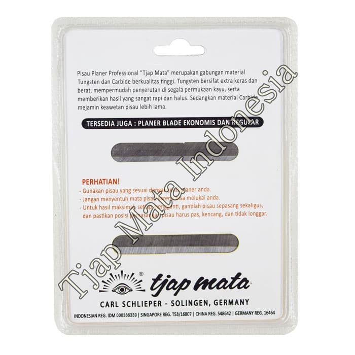 TJAP MATA / CAP MATA Mata Pisau Serut / Planer Blade / Ketam (TCT) -Lulas G