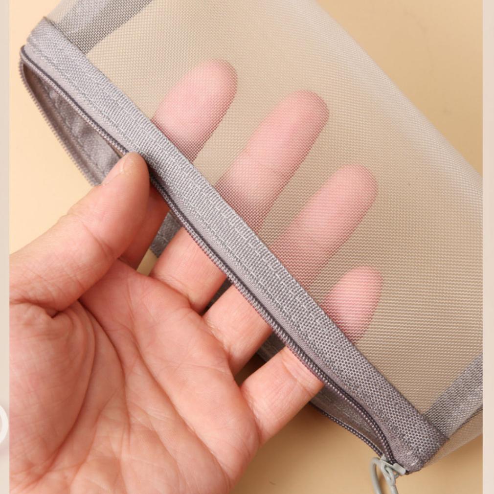 

original (COD) Tempat Pensil Bentuk Segitiga Bahan Mesh Transparan Kapasitas Besar Untuk Pelajar Termurah