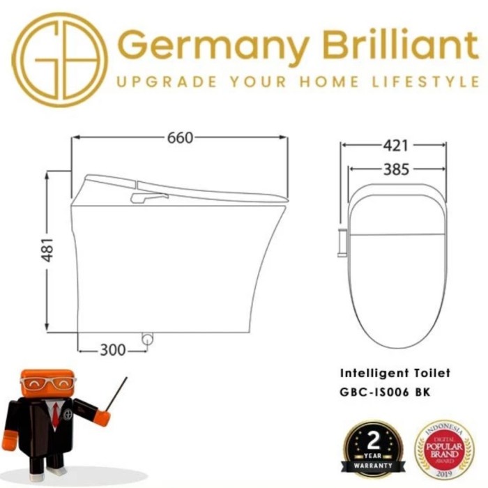 Ready Closet Duduk Germany Brilliant Hitam Gbcis006-Bk Gbcis006-Bk Diskon