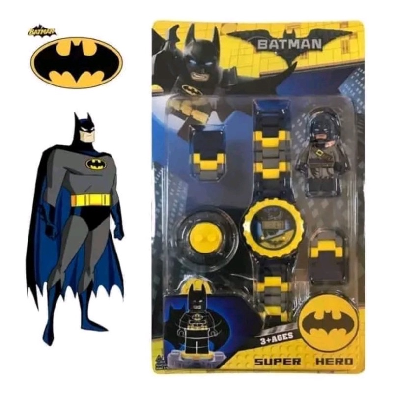 jam tangan anak laki laki model batman / jam tangan anak karakter batman / jam tangan anak lego batm