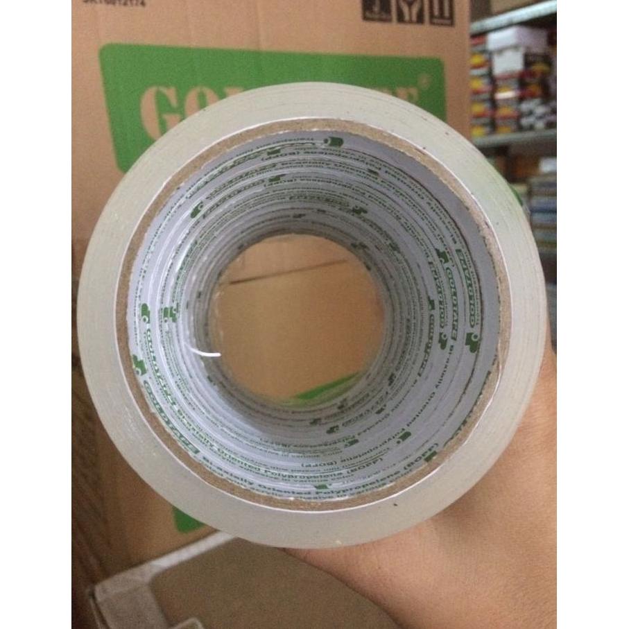 

Special - Isolasi GOLDTAPE 1" Inci 1PACK isi 6pcs/Selotip 24mm/Lakban Tanggung/Cellotape