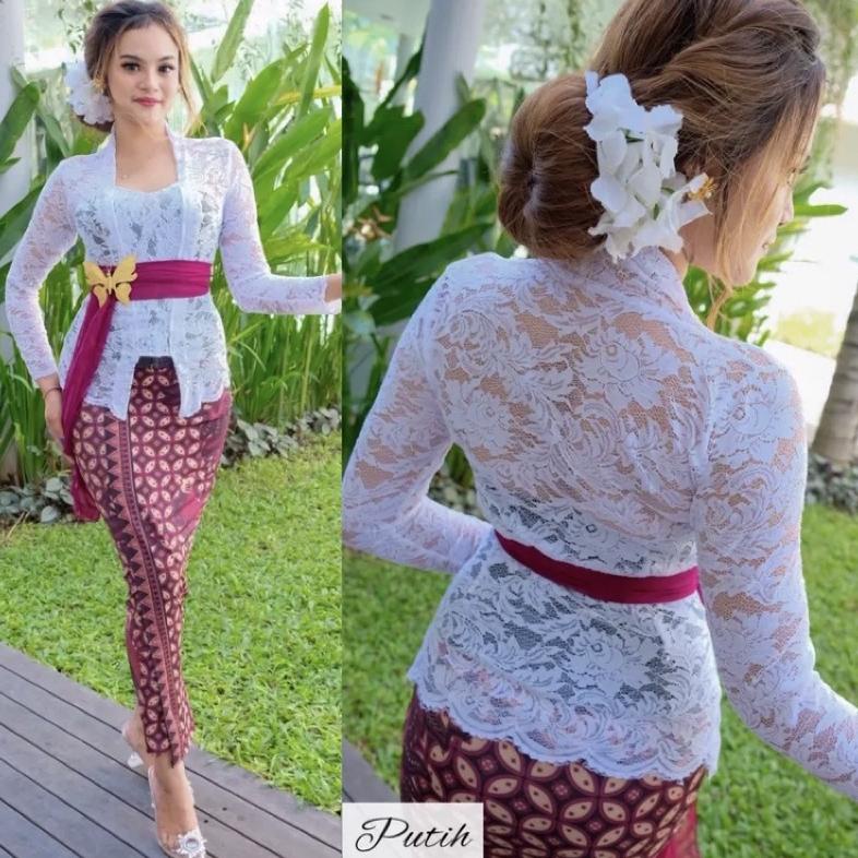 New (kebaya saja) Kebaya bali brokat strait sofia/kebaya brokat strait/kebaya sofia/kebaya brokat ku