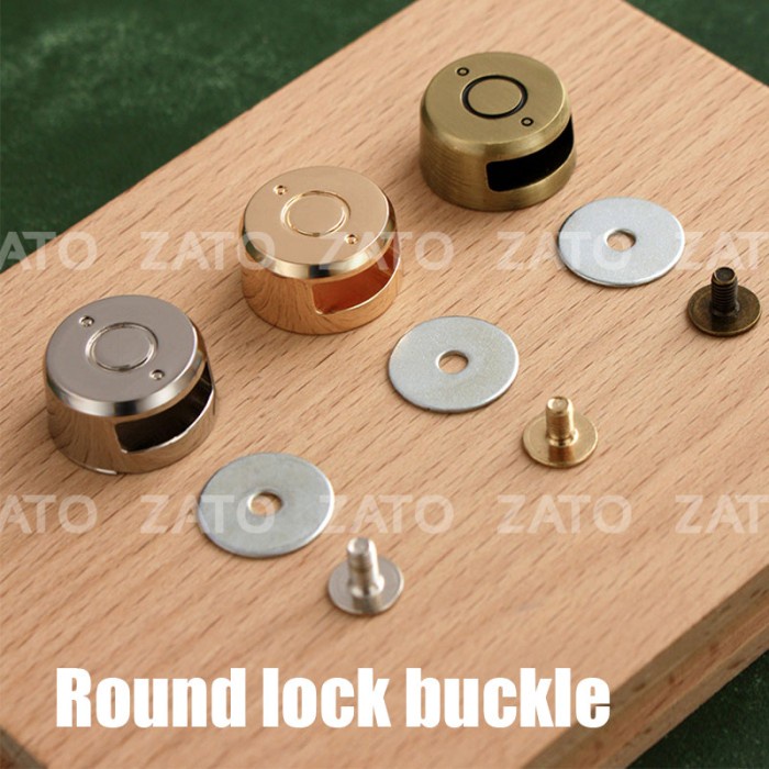 

Round lock buckle - accessories leather tools