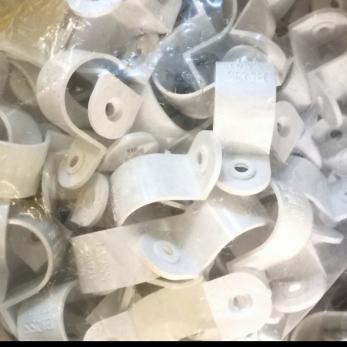 Promo Klem Pipa 25Mm Clipsal / Clamp Pipa Listrik / Klem Conduit Clipsal High Quality