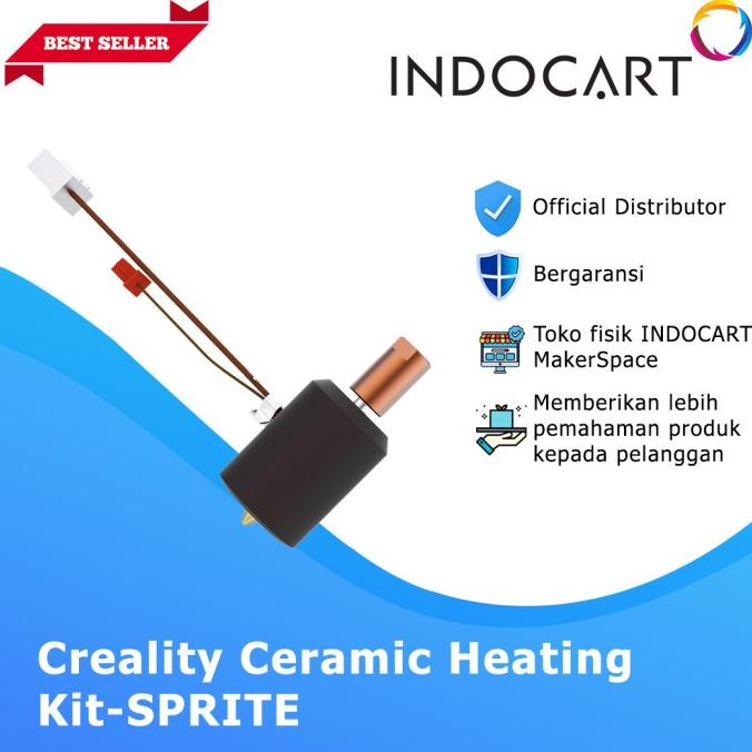 Indocart 3D Printer Creality Parts Ceramic Heating Kit-Sprite Extruder Kode 9