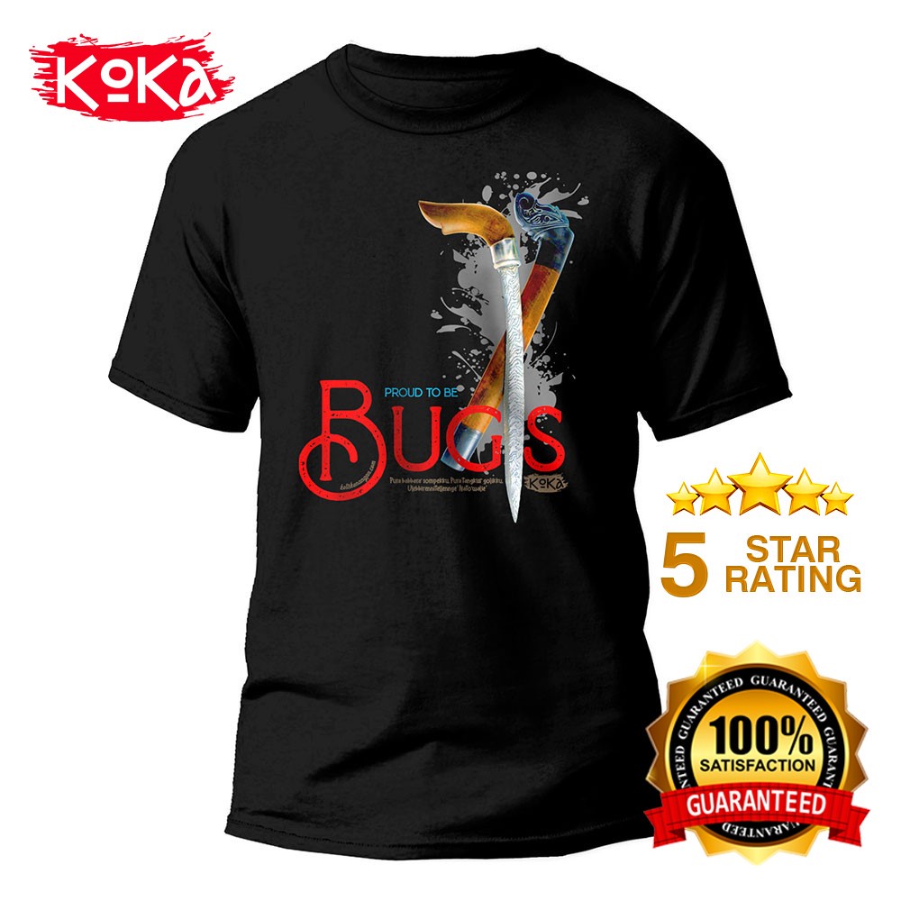 T-Shirt Distro Premium - BADIK BUGIS - Kaos Khas Makassar - MKS2