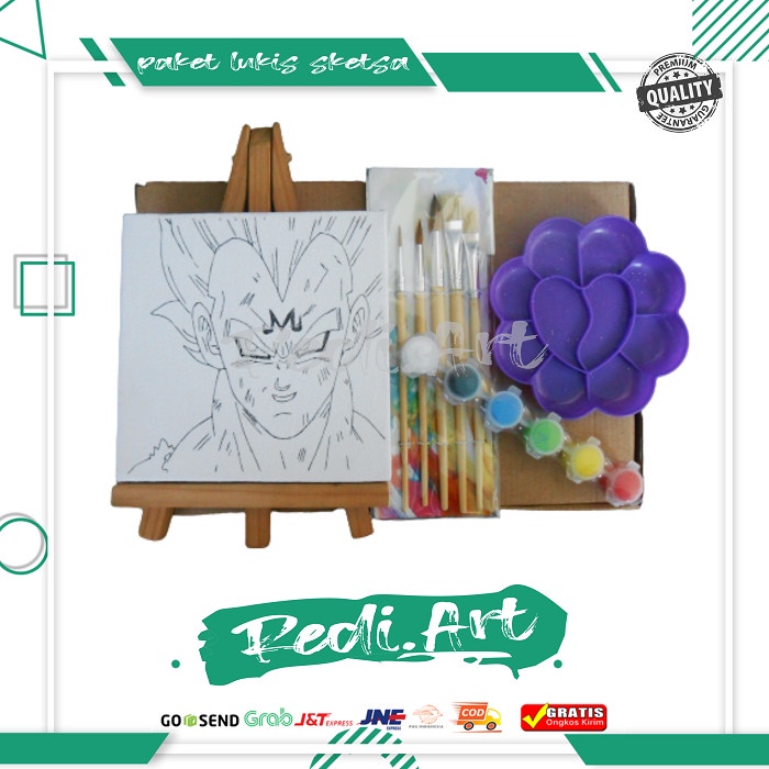 

Kanvas Lukis Paket Siap Pakai / Kanvas Sketsa Lukis 20x20 cm