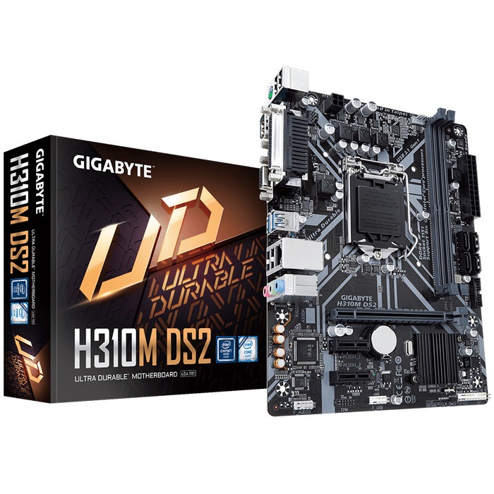 Mainboard Gigabyte H310M-DS2 mATX LGA1151 - Gigabyte H310M DS2