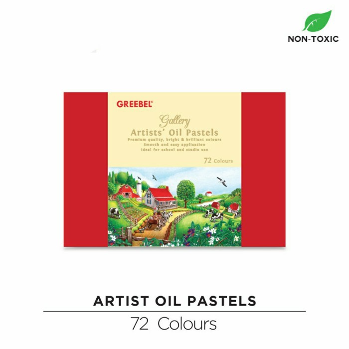 

GREEBEL Krayon/Crayon Artists' Oil Pastel 72 Warna