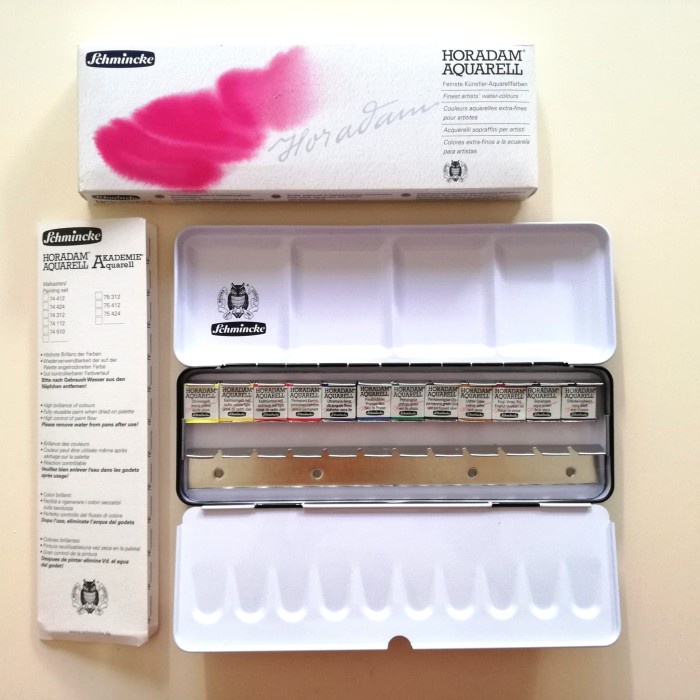 

Watercolour Schmincke Horadam Aquarell 12 half pan