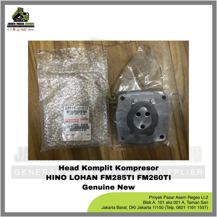 Head Komplit Klep Air Kompresor Compressor Hino Lohan Fm285Ti Fm260 [Kode Ab001Kode Ab002Kode