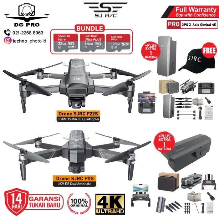 Drone Sjrc F11S Pro Ptz 2.5K Version Eis Dual Antishake Stabilized