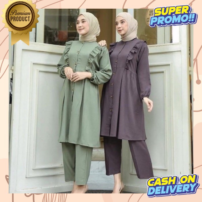 Bju Setelan Cewek Stlan Wanita Kekinian Satu Set Baju Wanita One Set Baju Cewe Satu Stel Style Satu 