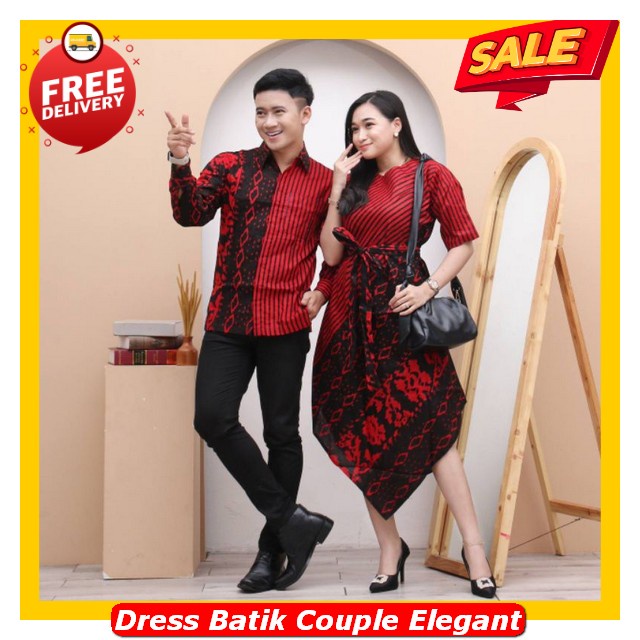 Dress Batik Modern Untuk Pesta Dresse Kopel Suami Istri Kekinian Dres Batik Wanita Modern Elegan Bj 