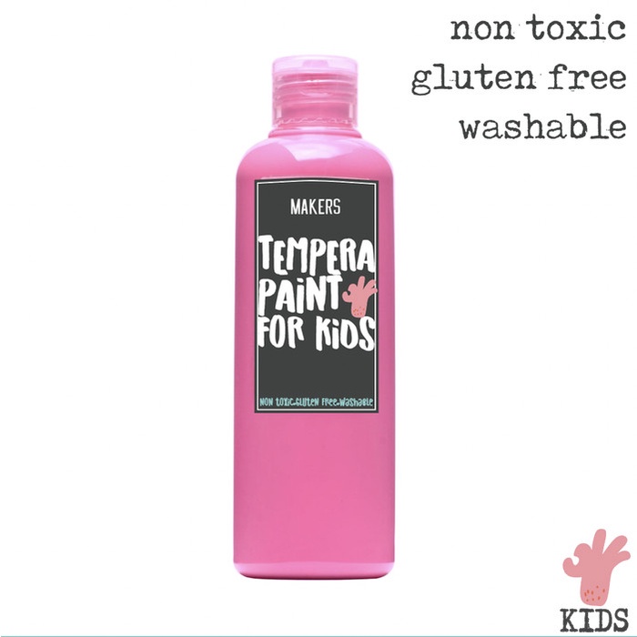 

Promo Pink Tempera Washable Paint For Kids By Makers 250Ml