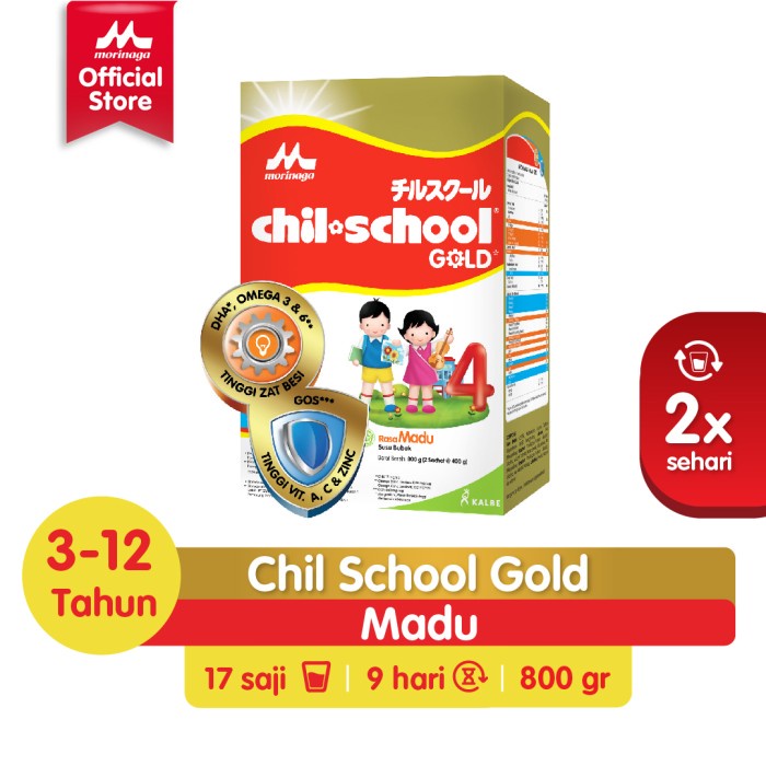 

Morinaga Chil School Gold Madu 800Gr - Susu Pertumbuhan Anak