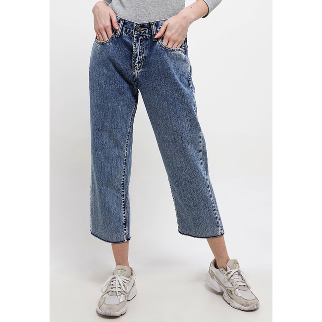 Celana Jeans Lois Original Wanita Panjang High waist Asli Modis Denim Ftw302 Perempuan Timeless
