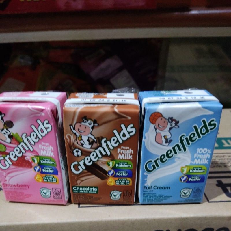 

Greenfields uht milk 105ml per pcs