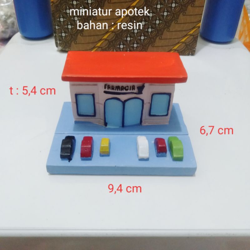 Miniatur Gedung Apotek Miniatur Pharmacy Building