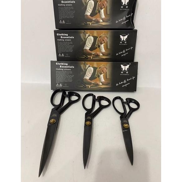 

Kekinian - Gunting butterfly Gagang Karet 8 INCH / 9 INCH / 10 INCH / 12 inch Gunting Kain Tajam Butterfly Gagang Karet