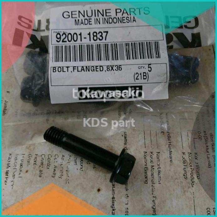 BAUT KALIPER DEPAN NINJA RR R 92001-1837 ORIGINAL KGP 20JVLZ3 accesso