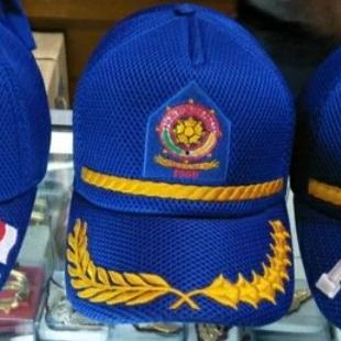 Topi Satpol PP dan PTI bahan jaring